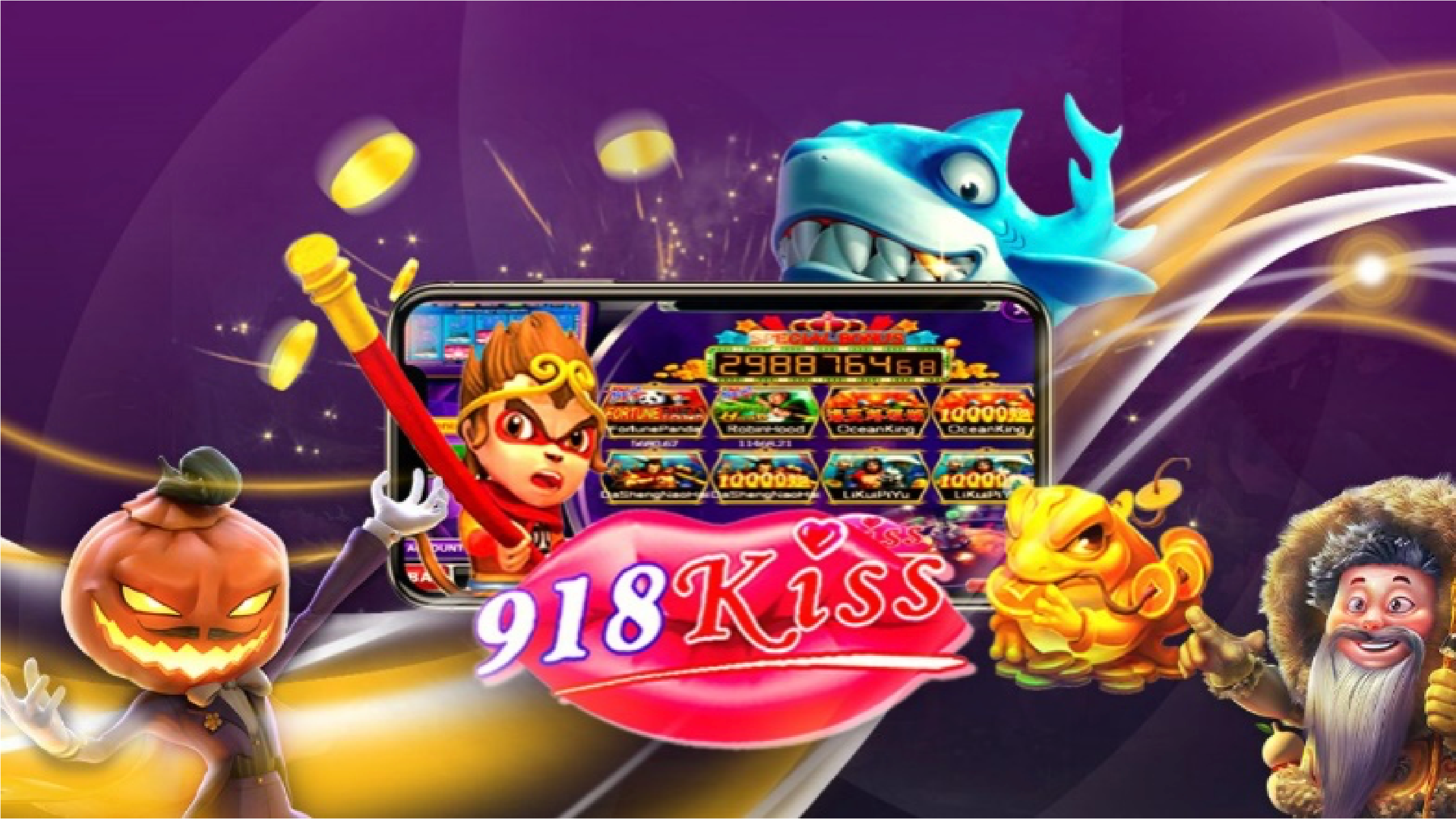 918kiss slot game background photo